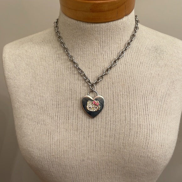 Rhinestone Hello Kitty Adjustable Chain Necklace - Picture 6 of 16